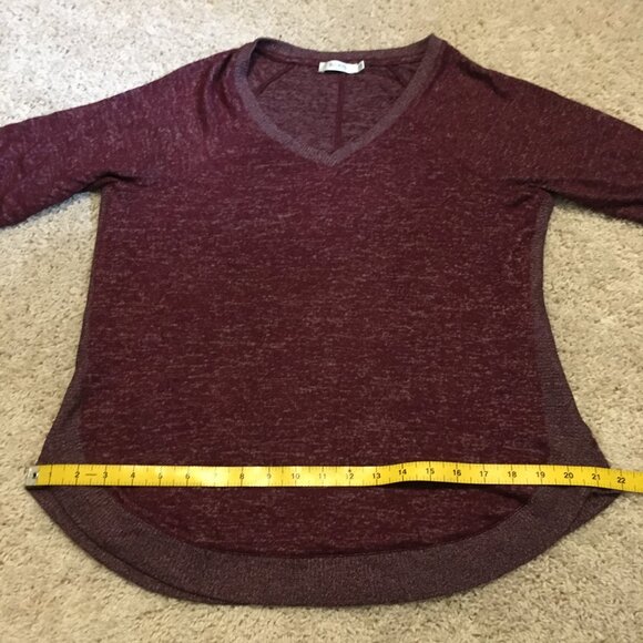 Y2K Ricki's Marled Maroon Pullover Knit Sweater Top - Picture 12 of 14